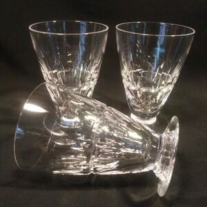 3 Vintage Stuart Juice Glasses in Clifton Park Made in England